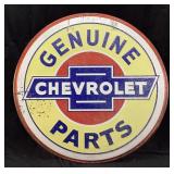 Chevrolet Auto Parts 35in Die Cut Sign, Repro, New