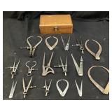 16 ASSORTED MACHINIST TOOLS, L.S. STARRETT SPRING