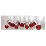 11 VTG. E. COINTREAU MARTINI GLASSES FEATURING
