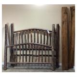 APPALACHIAN RUSTIC LODGE CABIN HAND CARVED QUEEN
