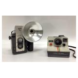 2 Vtg. Camera lot. Argus and Polaroid