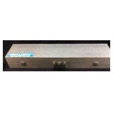 ALUMINUM DOUBLE RIFLE CASE w STYROFOAM AND