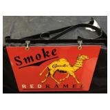 R.J. REYNOLDS RED KAMEL CIGARETTES METAL SIGN