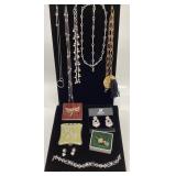 Swarovski Crystal Fashion Jewelry and 2 Compacts