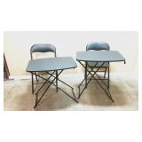 2 Chairs and Tables, portable, adjustable