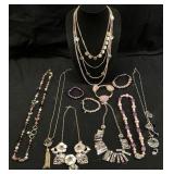 ASSORTED COSTUME JEWELRY, LIA SOPHIA, PLUNDER,