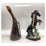 2 VTG EMPTY WHISKEY DECANTERS