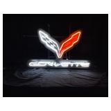 New Corvette Flags Neon sign Racing
