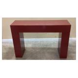 MODERN RED CONSOLE TABLE