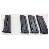 (4) 3 COLT .22cal LR MAGAZINES & 1 .38cal MAGAZINE