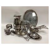 SILVERPLATE lot, Sheffield, Reed Barton, Rogers,