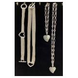 2 Tiffany & Co. Style sterling silver necklace