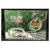 MOUNTAIN DEW RACING TIN METAL SIGN, NEW