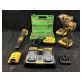 Dewalt cordless set with charger and bit set