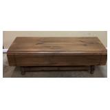 ETHAN ALLEN OLD TAVERN PINE DROP LEAF COFFEE TABLE