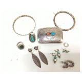 VTG Native American style Sterling Silver jewelry