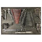 Power torque SAE and Metric combo wrench sets