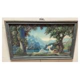 1925 R ATKINSON FOX, LOVES PARADISE PRINT, FRAMED