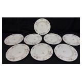 (8) HAVILAND GLORIA PATTERN DINNER PLATES