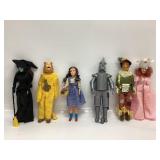 Vintage Lot of 6 Wizard of Oz Dolls