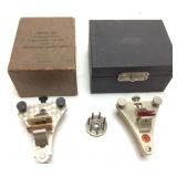 (2) VTG. LEVIN WATCHMAKERS BALANCE WHEEL POISING