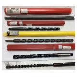 (5) MILWAUKEE & CLEVELAND TWIST DRILL BITS, 12in