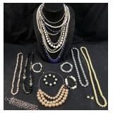 ASSORTED COSTUME JEWELRY, ANN TAYLOR, AVON, PEARLS