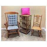 Two Rocking Chairs and table
