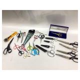 Large lot of fabric Scissors