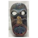 ENGGANO ISLAND INDONESIAN TURTLE MAN MASK, 11in H
