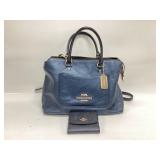 Coach Emma Satchel in Metallic Denim (Style