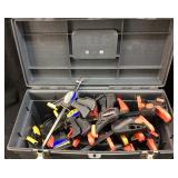 TOOL BOX OF WOOD CLAMPS