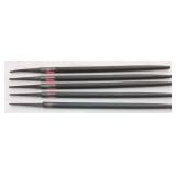 (5) ROUND STEEL FILES, CHAINSAW SHARPENING