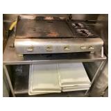 Commercial Countertop Gas Flat Top Griddle &