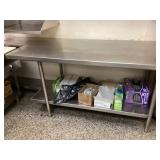 Commercial Stainless Steel Food Prep Table W
