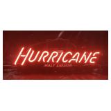 Vtg. HURRICANE MALT LIQUOR NEON SIZE