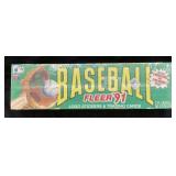 1991 FLEER BASEBALL LOGO STICKERS & TRADING CARDS