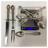 163 grams in Silver flatware