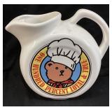 VTG. GUND BIALOSKY & FRIENDS CHEF BEAR PITCHER,