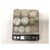 93 grams 90 percent US coins
