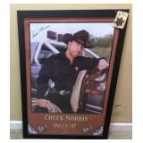 CHUCK NORRIS SIGNED WALKER TEXAS RANGER FRAMED