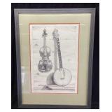 SIGNED SE MILLARD #75/600 PRINT, FRAMED