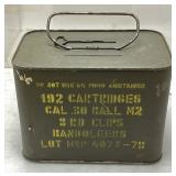 192 ROUND .30CAL M2 BALL SEALED AMMO SPAM CAN,