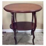 MAHOGANY 2-TIER END TABLE