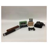 Vtg collapsible pocket binocular, opera glasses,