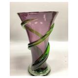 MCM Amethyst Handblown Art Glass Vase with