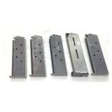 (5) .45 ACP PISTOL MAGAZINES