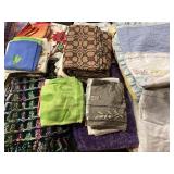 Large lot of linens, childrenï¿½s quilts and
