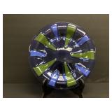 Higgins Mid Century Art Glass 12" plate