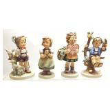 (4) VTG. HUMMEL FIGURINES, LITTLE GOAT HERDER,